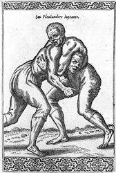 Lutteurs turcs, illustration de 